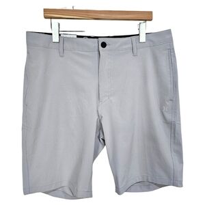 Hurley All Day Hybrid Shorts Gray Size 36 Quick Dry Reflective 4 Way Stretch NWT